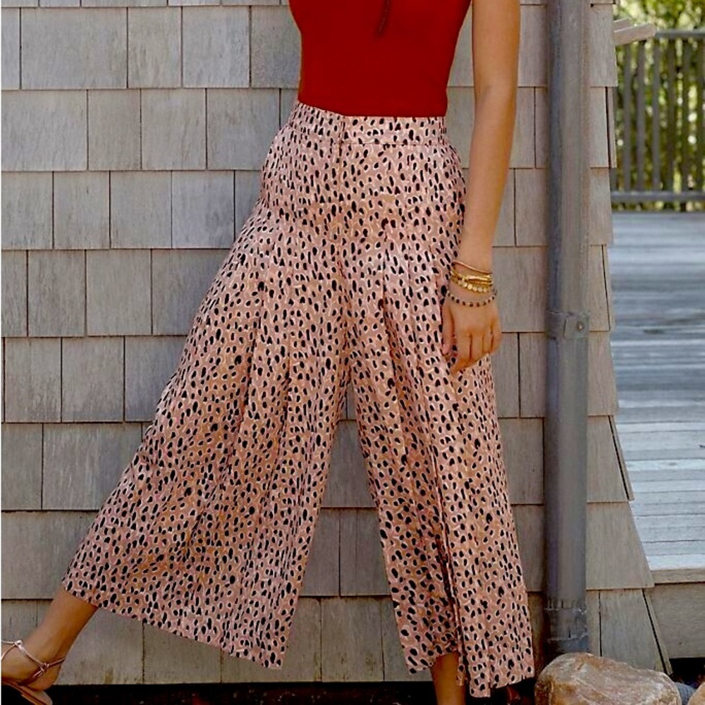 Anthropologie ISOBEL PLEATED WIDE-LEG PANTS